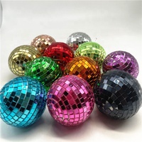 1m de long carré miroir boule disco autocollants vrai verre miroir pièces mosaïque disco miroir carreaux feuilles