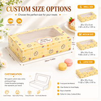 Boîte d'emballage personnalisée pour pâtisseries, idéale pour le chocolat, les puffs, les tartes aux œufs, les macarons, les boîtes cadeaux de biscuits