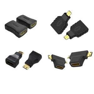 Adaptateur Mini HDMI vers petit connecteur HDMI femelle, plusieurs directions, noir, adaptateur HDMI polyvalent - Product Image 1