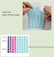 40 Patchs Hydrocolloïdes en Forme d'Étoile pour Couvrir l'Acné et les Imperfections du Visage avec un Design Ultra-Fin et Invisible