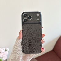 Étui de téléphone en cuir de luxe antichoc pour iPhone