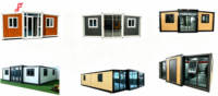 Casa Contenedor Plegable de 20 pies con Techo Inclinado, Hogar Modular Personalizado, Impermeable, Aislado, Portátil, para Dormitorio u Oficina