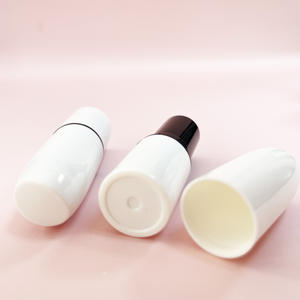 Tubo de labio redondo y corto, contenedor de lápiz labial blanco único, en Stock - Product Image 5
