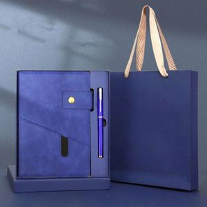 Regalos de Oficina Personalizados, Artículos Promocionales, Sets Ejecutivos, Libretas de Cuero PU Gris A5 con Bolígrafo, Set de Regalo Corporativo para Hombre - Product Image 5