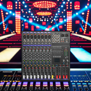 Professionale 8 canali mixer audio <span class=keywords><strong>musica</strong></span> Stereo mixer audio console di missaggio dj controller party equipo de sonido de audio ax802 - Product Image 2