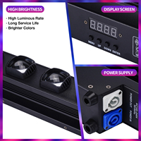 Barra de Luces LED RGBW de 10x15W Fb4 DMX512 a Todo Color, con Efecto Wash, Cabezal Móvil, Focos con Control Puntual, IP20