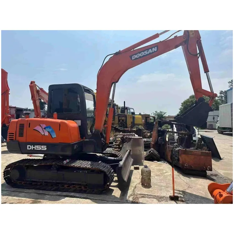 Japonês usado original de alta qualidade mini escavadeira 5.5ton Doosan DH55 Mini Crawler usado escavadeira