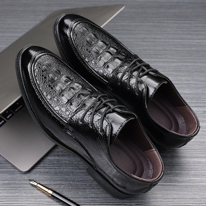 <span class=keywords><strong>Scarpe</strong></span> Eleganti <span class=keywords><strong>da</strong></span> <span class=keywords><strong>Uomo</strong></span> in PU con Lacci, Traspiranti, Stile Britannico, Casual, con Rialzo Interno, per Cerimonie e Matrimoni - Product Image 6