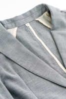 Prix Compétitif Blazer Homme Personnalisé OEM ODM Vente en Gros Chemise en Polyester Texture Légère Effet Lin Tailles S-XL Fabriqué au Vietnam