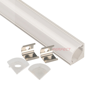 Profilé <span class=keywords><strong>LED</strong></span> en aluminium pour plafond et mur, bande <span class=keywords><strong>LED</strong></span> pour armoire, 2 m, profilé en U, pour salles blanches - Product Image 5