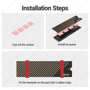 2280 медный Графеновый Охлаждающий радиатор OEM M.<span class=keywords><strong>2</strong></span> для NVMe/NGFF ноутбуков и PS5, оптовые запасы компьютерных аксессуаров - Product Image 6