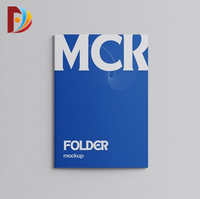 Carpeta de Presentación de Documentos Personalizada con Ranura para Tarjetas de Visita, Laminación Antirrayaduras, Grabado en Relieve y Bajo Relieve