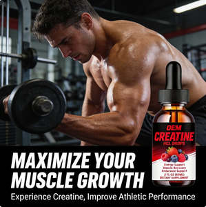 טיפות קריאטין נוזליות בפורמולה מותאמת אישית, טיפות קריאטין HCL, תוסף אנרגיה לשיקום שרירים, תזונת ספורט, טיפות קריאטין נוזליות - Product Image 4