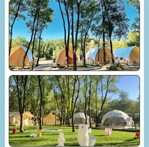 Tente Restaurant Réseau intérieur et extérieur Tente rouge Camping Hot Pot <span class=keywords><strong>Barbecue</strong></span> Restaurant Rain Hut Scenic Park - Product Image 3