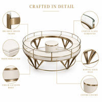Vitrine de présentation de bijoux en diamant personnalisable, comptoir, meuble pour kiosque à bijoux et boutique de détail, vente en gros