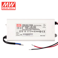 Original Mean Well PCD-60 Series 60W Switching Power Supply AC Dimmable LED Tegangan Output Tunggal 13V/24V/38V/57V/80V/108V