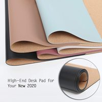 Padmat OEM pelindung Pad meja kulit, alas tulis meja kulit PU anti Slip, alas tulis meja tahan air untuk kantor/rumah