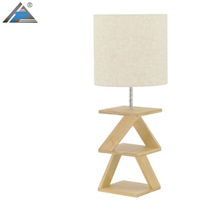 Bảng công nghiệp đêm góc ánh sáng vải Chụp đèn Cấu trúc khung nhà hàng trang trí phòng ngủ bán buôn tre Đèn bàn - Product Image 5