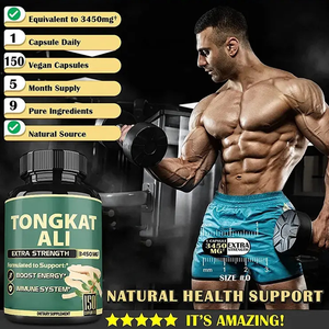 Капсулы с экстрактом корня Тонгкат Али 9-в-1 для мужского здоровья: ашваганда, трибулус террестрис для поддержки силы, энергии и иммунитета - Product Image 5