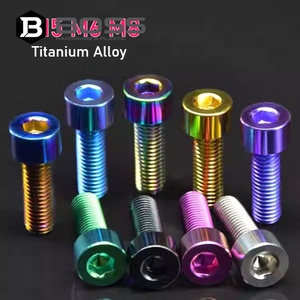 Vis à tête cylindrique Allen M5M6M8 en alliage de titane zingué <span class=keywords><strong>BOSS</strong></span> pour <span class=keywords><strong>casque</strong></span> de vélo, frein, drones et accessoires d'aéromodélisme - Product Image 3