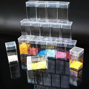 Boîte de rangement DIY pour peinture diamant, boîte de rangement généreuse pour bouteilles, petite boîte carrée en acrylique pour perles de riz, pour le rangement artistique - Product Image 4