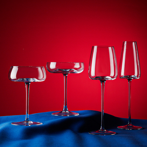 <span class=keywords><strong>Copa</strong></span> de <span class=keywords><strong>vino</strong></span> de cristal de lujo <span class=keywords><strong>con</strong></span> tallo rojo largo Diseño grande único Sin plomo - Product Image 6