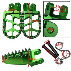 พักเท้ามอเตอร์ไซค์อะลูมิเนียม CNC พร้อมสตั๊ดสำหรับฮอนด้า XR250 - Product Image 4