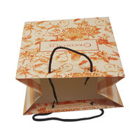 Alibaba Chine fournisseur kaki Kraft épais découpé sacs en papier étanche à la graisse pour vêtements poignées personnalisables pour