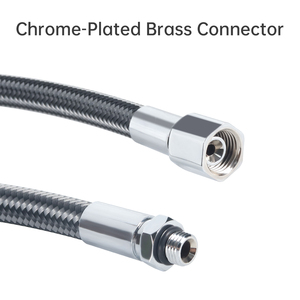Braided Scuba <b>Diving</b> Medium Pressure Hose 3/8‑24 & 9/16‑18 UNF Thread <b>Regulator</b> Low Pressure Air Hose - Product Image 3