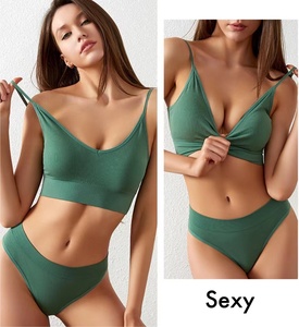 <span class=keywords><strong>Ensemble</strong></span> de lingerie pour femmes-Soutien-gorge et culotte sans armatures sans coutures et respirants pour le <span class=keywords><strong>sport</strong></span> et le yoga - Product Image 5