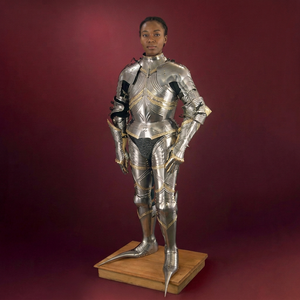 Traje de Armadura Gótica 3D Completo de Acero Plateado Antiguo para Caballero, Usable, para Exhibición, Reenactamiento, Pieza de Arte Coleccionable - Product Image 3