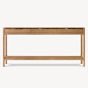 RH americano in legno massello portico <span class=keywords><strong>tavolo</strong></span> contro la parete divano posteriore diversi in rovere retrò pannello divisorio lungo <span class=keywords><strong>tavolo</strong></span> personalizzato - Product Image 2