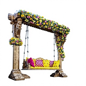 Traditional Wooden Palna For Hindu Baby Namkaran Vidhi Traditional Gujarati Wooden Swing Cradle Sankheda Wooden Baby Cradle UK - Product Image 3