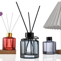 Bouteille en verre cylindrique vide pour diffuseur de parfum, 30ml, 50ml, 100ml, couleur personnalisée, pour huiles essentielles, avec bouchon – Vente en gros