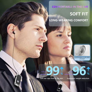 <span class=keywords><strong>Bluetooth</strong></span> 5.2 Tai Nghe Duy Nhất Tai Lavalier Có Thể Thu Vào Với Mic LED Hiển Thị Kỹ Thuật Số Tiếng Ồn Hủy Bỏ Cho Văn Phòng Kinh Doanh Lái Xe - Product Image 5