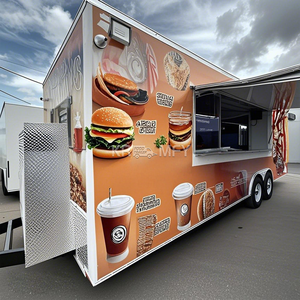 Remorque de restauration mobile 2025 entièrement équipée pour l'extérieur – Chariots mobiles pour bière, glaces et café – Remorques alimentaires entièrement équipées - Product Image 2