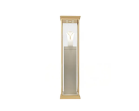 Vitrine à bijoux multi-tiroirs avec éclairage LED, couleur/taille personnalisable, plateau en verre trempé et acier inoxydable, durable