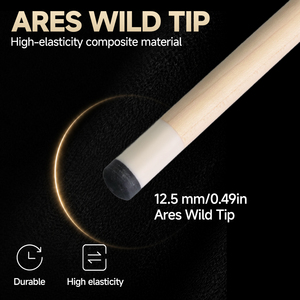 Nuevo: Taco de Billar <span class=keywords><strong>Ares</strong></span> Maple con Punta de 12.5mm, Diseño de 2 Piezas, 58 Pulgadas, Unión Radial, para Snooker y Billar - Product Image 4