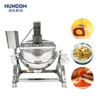Machine industrielle de cuisson de bouilloire de mélangeur de cuisson d'agitateur de confiture de sauce automatique avec le chauffage de vapeur de gaz