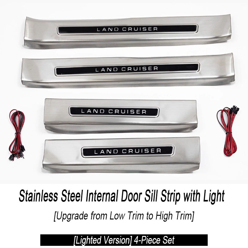 Illuminated Inner Door Sill Strip +4pcs