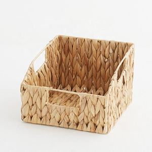 Paniers de rangement écologiques en jacinthe d'eau naturelle Ecoka pour le rangement de la cuisine, paniers tissés à la main du Vietnam - Product Image 2