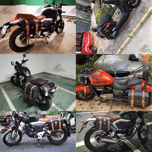 Grand sac de boîte latérale de moto de course en cuir PU outils sacoches de selle étanches de moto - Product Image 6