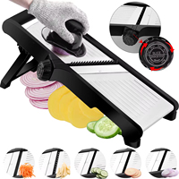Gadget 2024 Nieuwe Collectie Mandoline Fruitsnijmachine Multifunctionele Shredder Julienne Snijmachine Veilig Mandoline Snijmachine