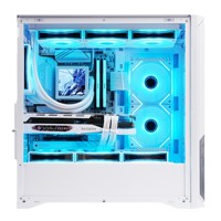 Boîtier PC en gros, châssis de tour moyen pour ordinateur de bureau, avec grille de ventilation, compatible ATX, MATX, ITX, OEM, blanc 220A02