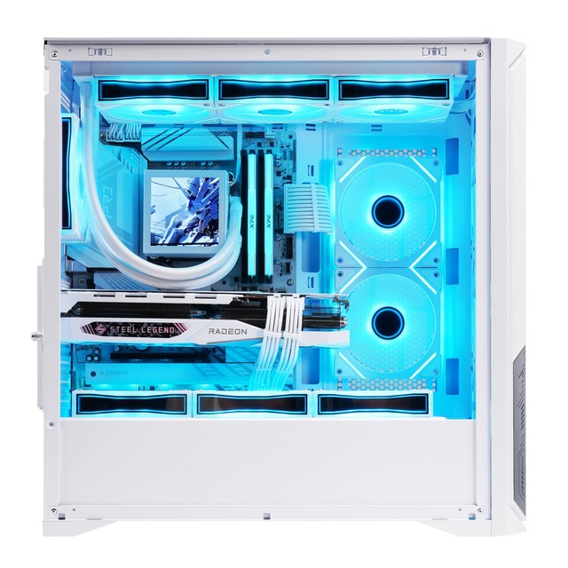 Wholesale Computer Case Mesh Air Flow Atx Case Matx Itx Pc Case Desktop Mid Tower Chassis Boitier Pc OEM Cpu Case White 220A02