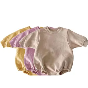 Vêtements blancs pour filles et garçons, tailles personnalisées pour enfants en bas âge, t-shirt, pull pour bébé, barboteuse à bulles, vente en gros