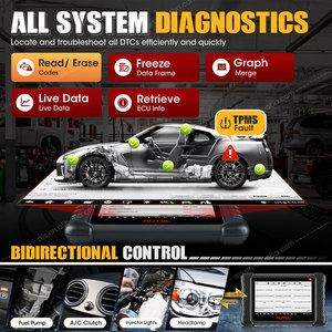 Aute maxidas เครื่องสแกน TPMS DS808S-TS เครื่องมือสแกน Android 11 OBD2เครื่องสแกนเครื่องมือวินิจฉัยเครื่องสแกน DS808 - Product Image 5