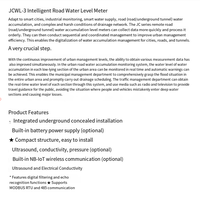 Compteur intelligent JCWL-3 pour la mesure de l'accumulation d'eau sur la surface routière / dans les tunnels, Modbus RTU