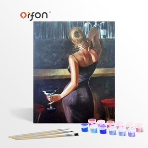 Tranh tô màu theo số - Phụ nữ khỏa thân - Tranh nghệ thuật dành cho người lớn, tự làm, trang trí nhà cửa, bán buôn, giao hàng trực tiếp từ nhà máy - Product Image 1