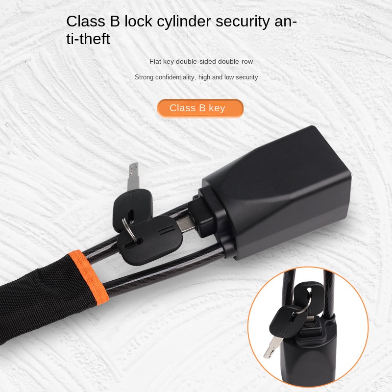 Sinodiving Fabion Thick Multi-Function Steering Wheel Chain Lock Anti-Theft Safety Buckle Lock for O